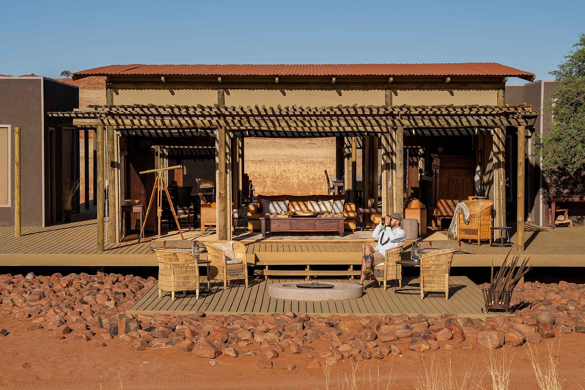 Wolwedans Plains Camp: Frontansicht