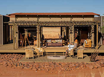 Wolwedans Plains Camp: Frontansicht Wolwedans Plains Camp: Frontansicht