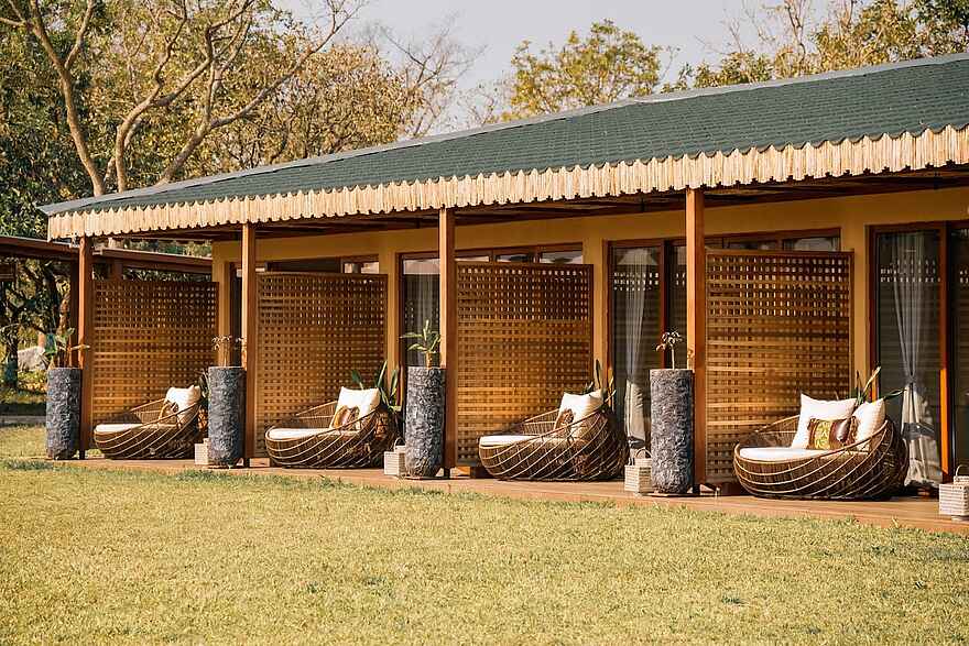 Entikko Safari Lodge: Blick auf die Zimmer Entikko Safari Lodge: Blick auf die Zimmer