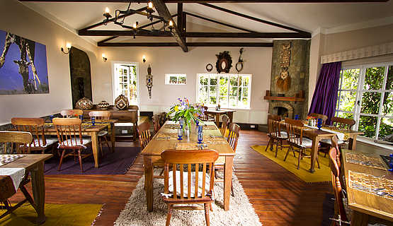 Gibbs Farm: Aufenthaltsbereich im Haupthaus Gibbs Farm: Aufenthaltsbereich im Haupthaus