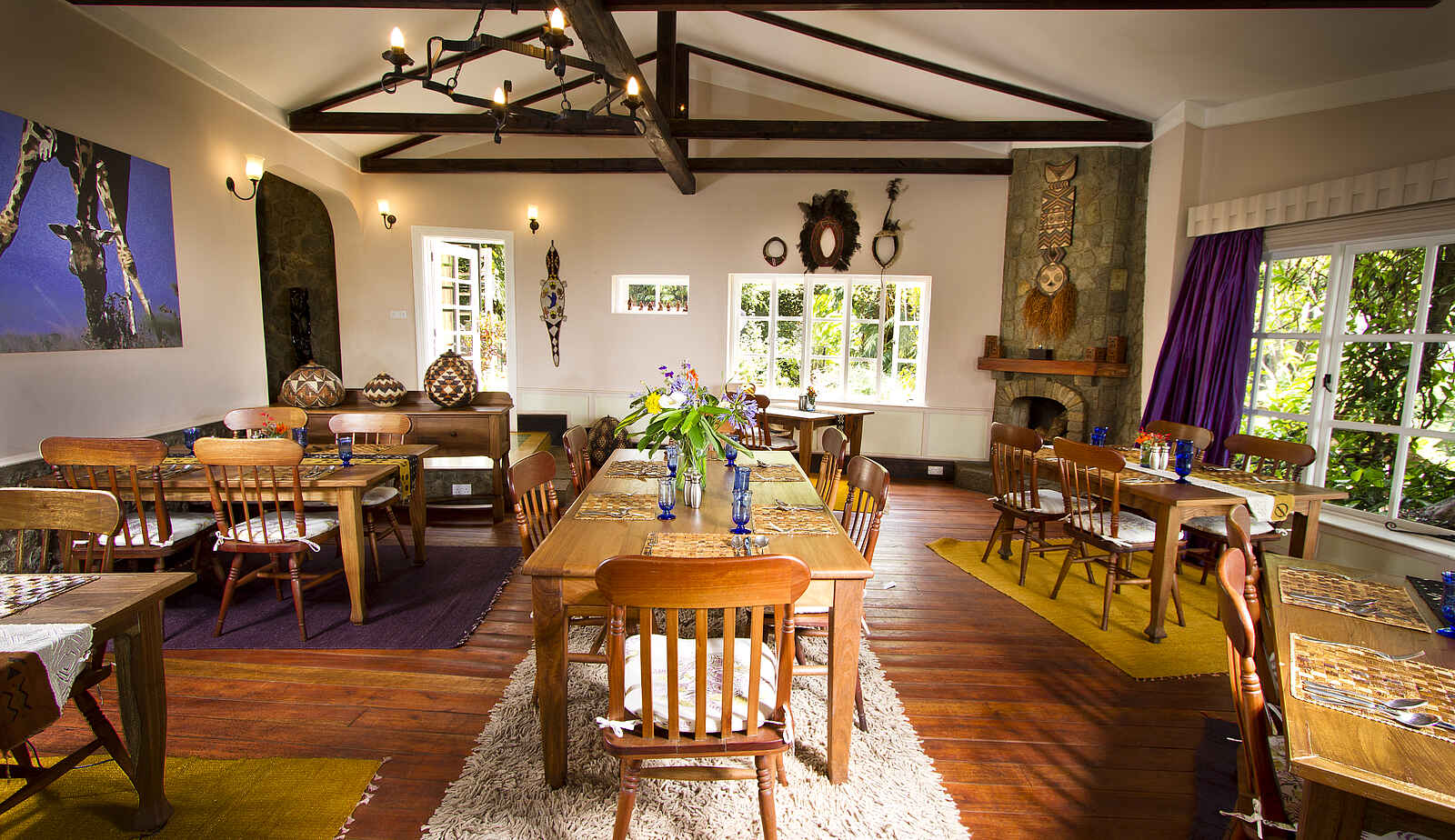 Gibbs Farm: Aufenthaltsbereich im Haupthaus Gibbs Farm: Aufenthaltsbereich im Haupthaus