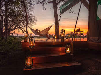 Macatoo Camp: Aufgang zur privaten Veranda