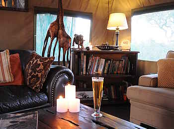 Macatoo Camp: Bücherecke in der Lounge