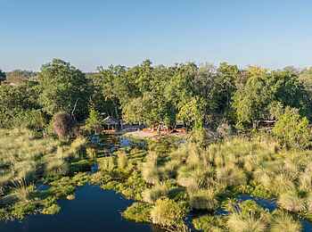 Shinde Footsteps: Blick auf das Camp Shinde Footsteps: Blick auf das Camp