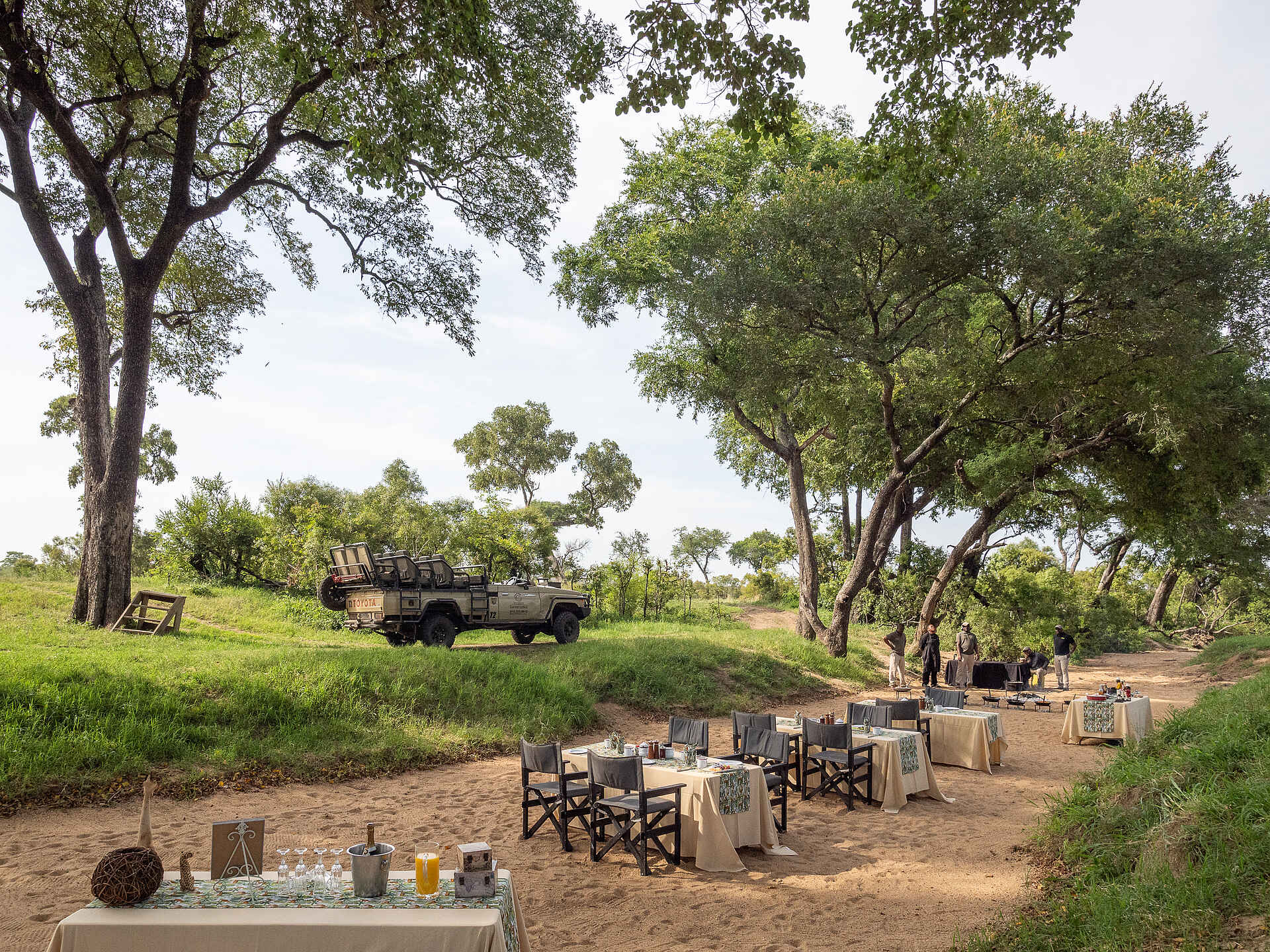 Tintswalo Safari Lodge: Frühstück im Busch