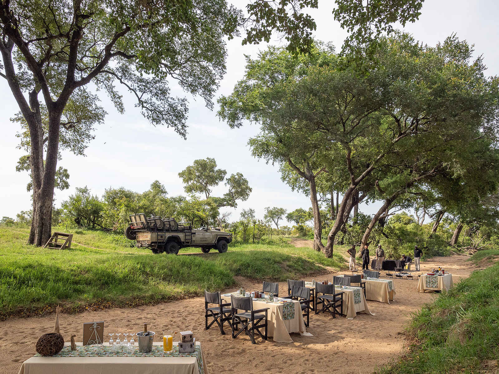 Tintswalo Safari Lodge: Frühstück im Busch Tintswalo Safari Lodge: Frühstück im Busch