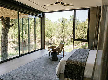 Cheetah Plains Mvula House: Das Schlafzimmer einer Suite Cheetah Plains Mvula House: Das Schlafzimmer einer Suite