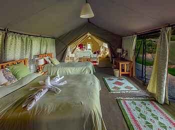 Porini Lion Camp: Das Familienzelt Porini Lion Camp: Das Familienzelt