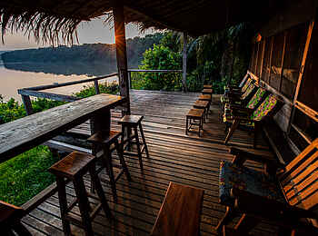 Sangha Lodge: Blick auf den Fluss Sangha Lodge: Blick auf den Fluss