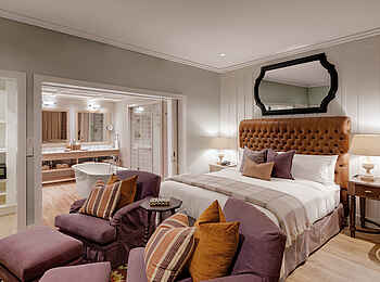 Strand Hotel Swakopmund: Doppelbett in der Presidential Suite Strand Hotel Swakopmund: Doppelbett in der Presidential Suite