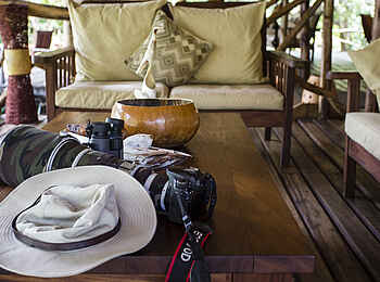 Baker's Lodge: Lounge auf dem Deck Baker's Lodge: Lounge auf dem Deck