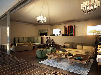 Lemala Kuria Hills: Main Lounge im Hauptzelt