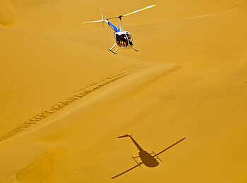 Lobolo Camp: Hubschrauber