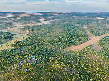 Robins Camp: Landebahn Robins Camp: Landebahn