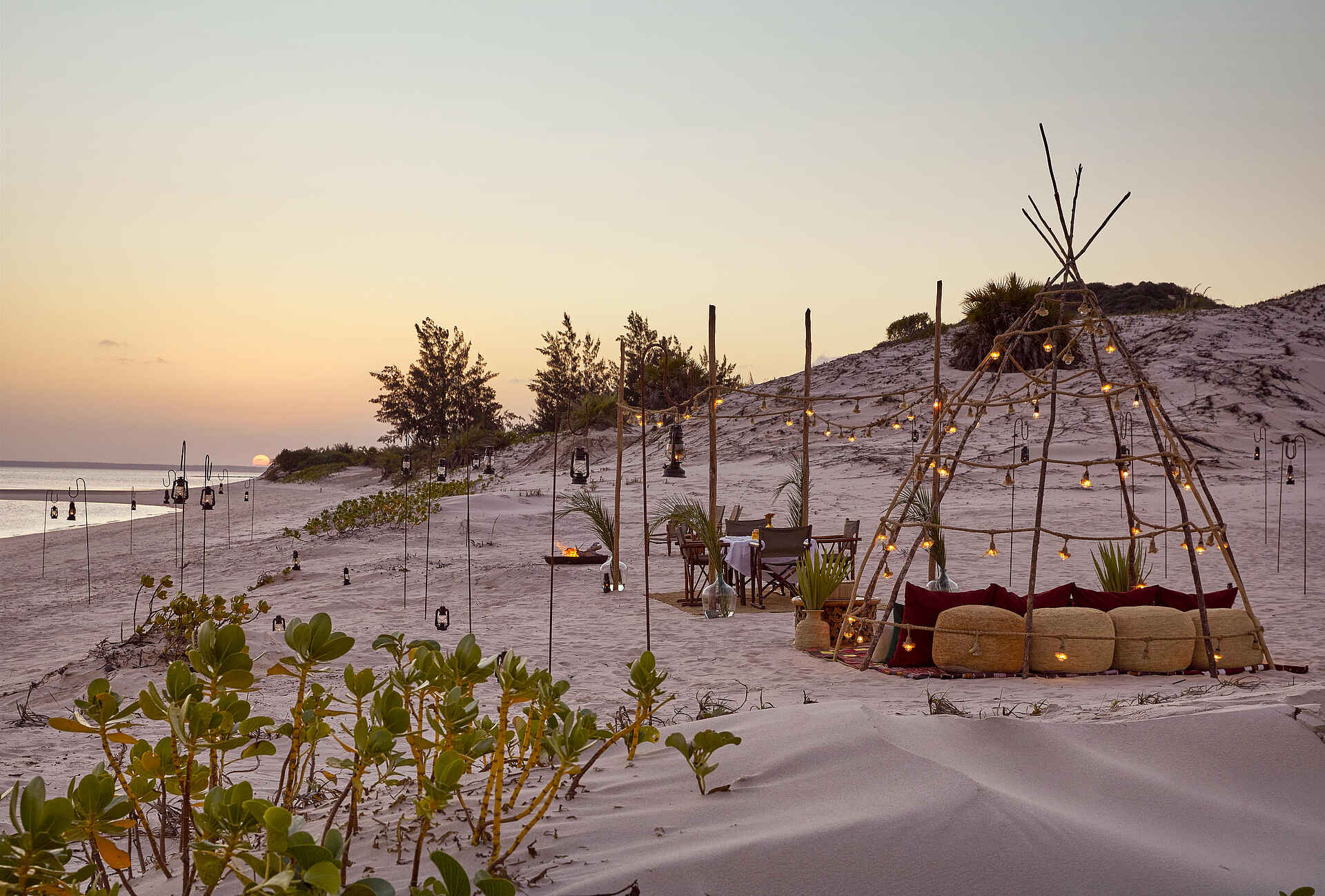 Kisawa Sanctuary: Dinner am Strand