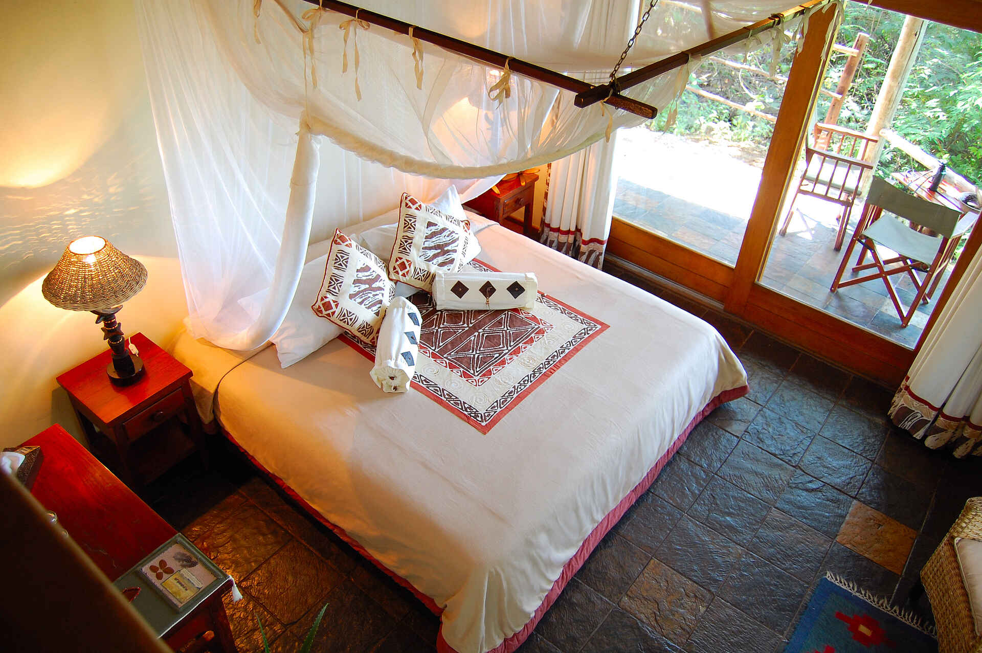 Chobe National Park, Chobe River, Liambezi, Muchenje Safari Lodge, Doppelbett, Chobe River Front