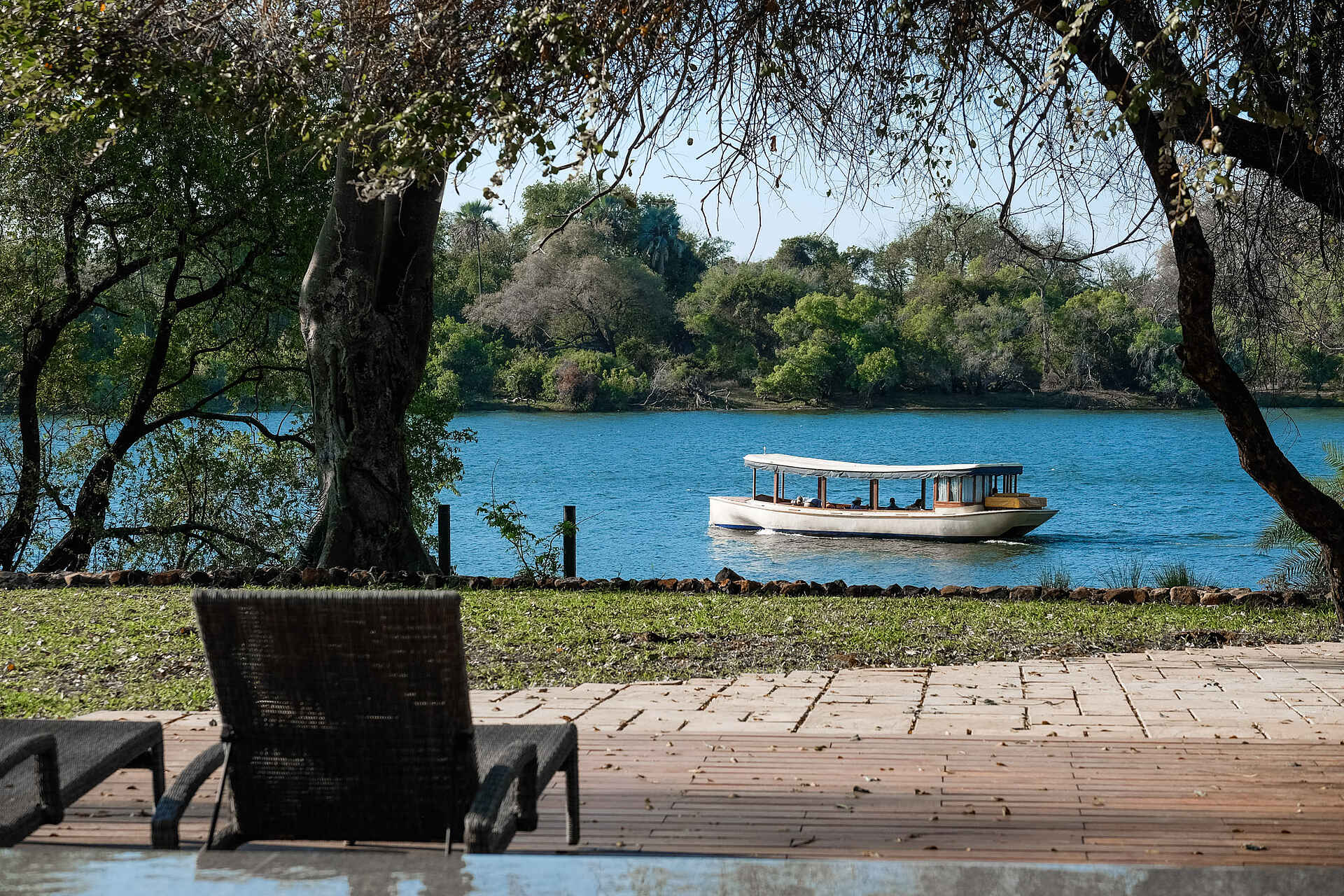 Palm River Hotel: Bootsfahrt auf dem Sambesi