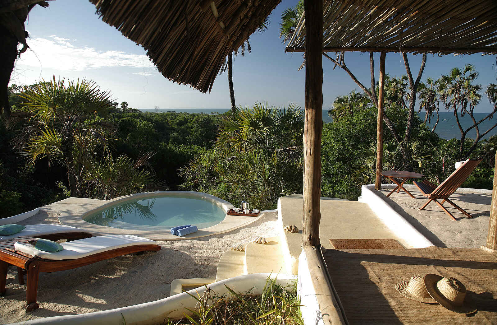 Ras Kutani: Terrasse einer Suite Ras Kutani: Terrasse einer Suite