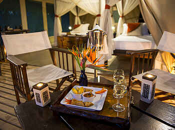 Soroi Mara Bush Camp: Snack auf der eigenen Veranda