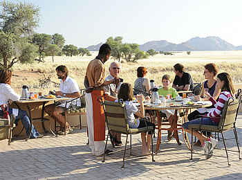 Sossusvlei Lodge: Guter Start in den Tag