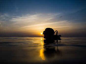 The Manta Resort: Tauchen bei Sonnenuntergang The Manta Resort: Tauchen bei Sonnenuntergang