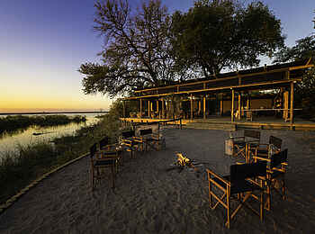 Linyanti Tented Camp: Hauptgebäude Linyanti Tented Camp: Hauptgebäude