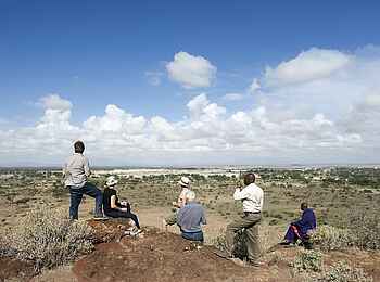 Kambi ya Tembo Camp: Ausblick über die Ebene