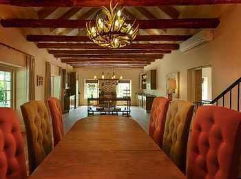 La Cle des Montagnes: Essbereich in der Villa La Grange La Cle des Montagnes: Essbereich in der Villa La Grange