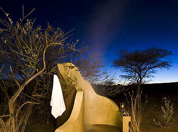 Okonjima Bush Camp: Duschen im Busch