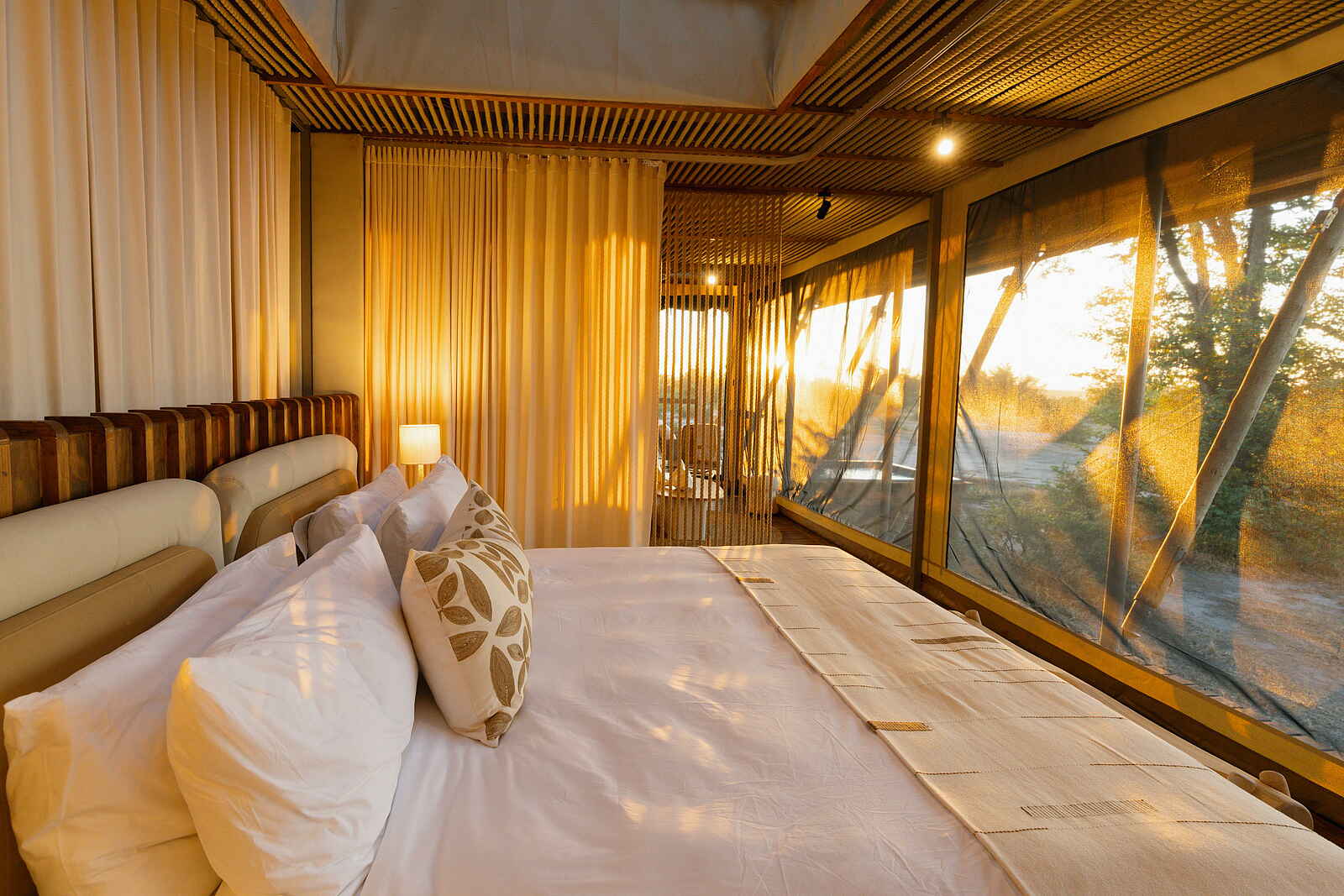 Wilderness Mokete Camp: Doppelbett mit schönem Ausblick Wilderness Mokete Camp: Doppelbett mit schönem Ausblick