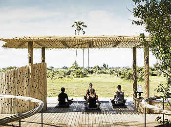 Mombo Camp: Yoga mit Ausblick Mombo Camp: Yoga mit Ausblick