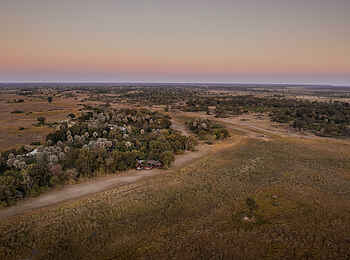 Chitabe Camp: Das Camp aus der Vogelperspektive