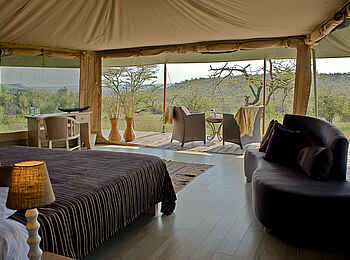 Kicheche Valley Camp: Zeltsuite von innen Kicheche Valley Camp: Zeltsuite von innen