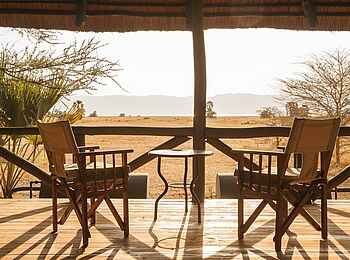 Maramboi Tented Camp: Blick zum Lake Manyara Maramboi Tented Camp: Blick zum Lake Manyara