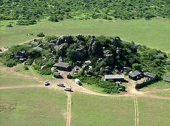 Olduvai Camp: Luftbild