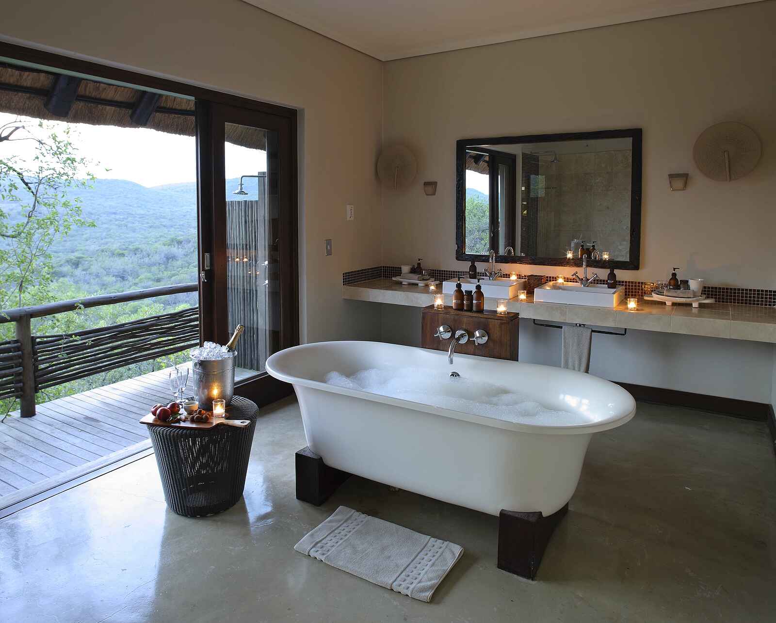 Phinda Mountain Lodge: Badezimmer in der Suite Phinda Mountain Lodge: Badezimmer in der Suite
