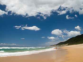 Rocktail Beach Camp: Strandspaziergang