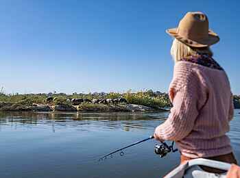 Tongabezi Lodge: Angelausflug