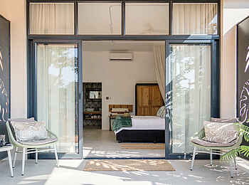 Waterfalls Lodge: Blick in ein Gästezimmer Waterfalls Lodge: Blick in ein Gästezimmer