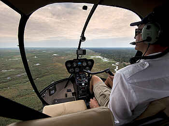 Linyanti Ebony: Hubschrauberkanzel Linyanti Ebony: Hubschrauberkanzel