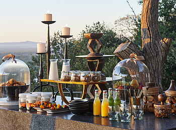 Singita Pamushana Lodge: Frühstücksbar