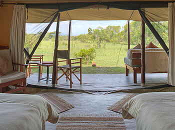 Encounter Mara Camp: Zwei Einzelbetten Encounter Mara Camp: Zwei Einzelbetten