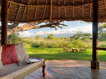 Tortilis Camp: Privatveranda Tortilis Camp: Privatveranda