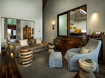 Ulusaba Rock Lodge: Lounge der Makwela Suite