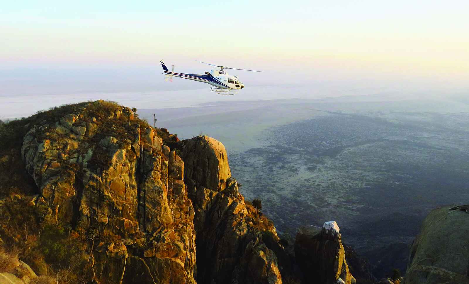 Legendary Mwiba Lodge: Helikopterrundflug Legendary Mwiba Lodge: Helikopterrundflug