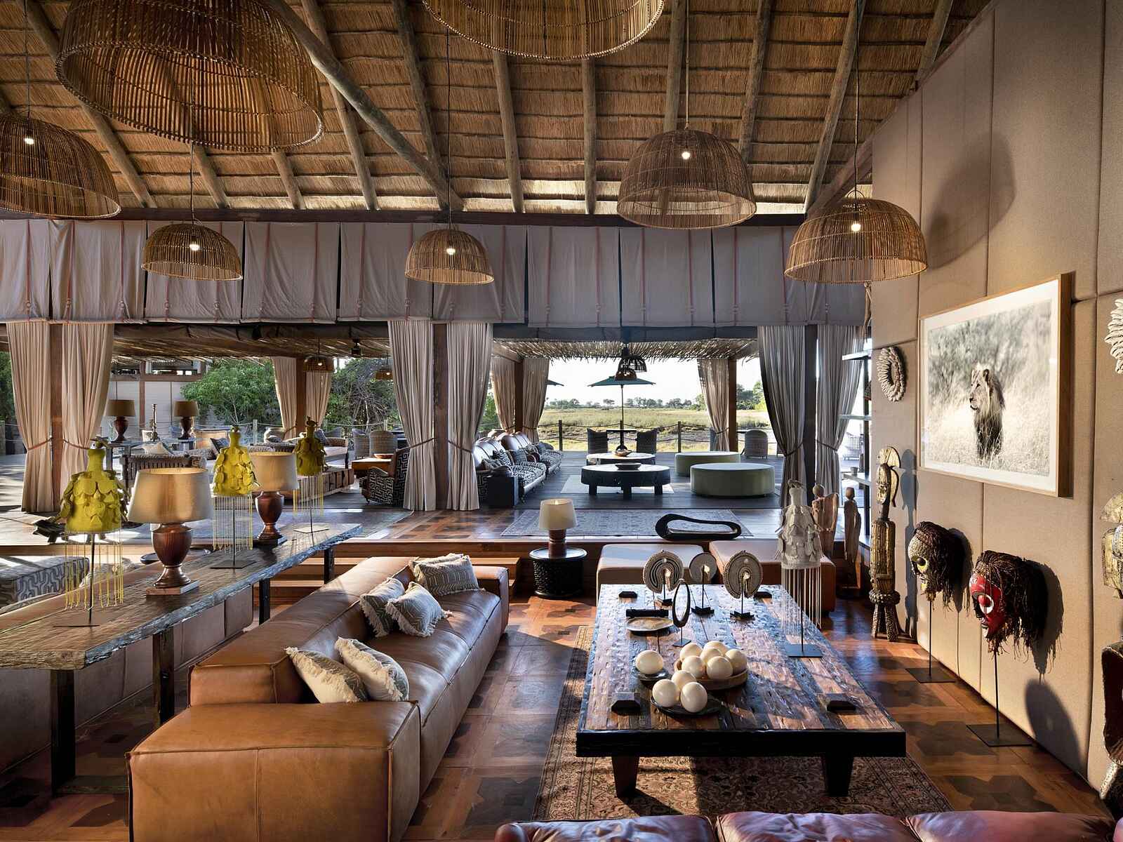 Atzaro Okavango: Gemütliche Lounge Atzaro Okavango: Gemütliche Lounge