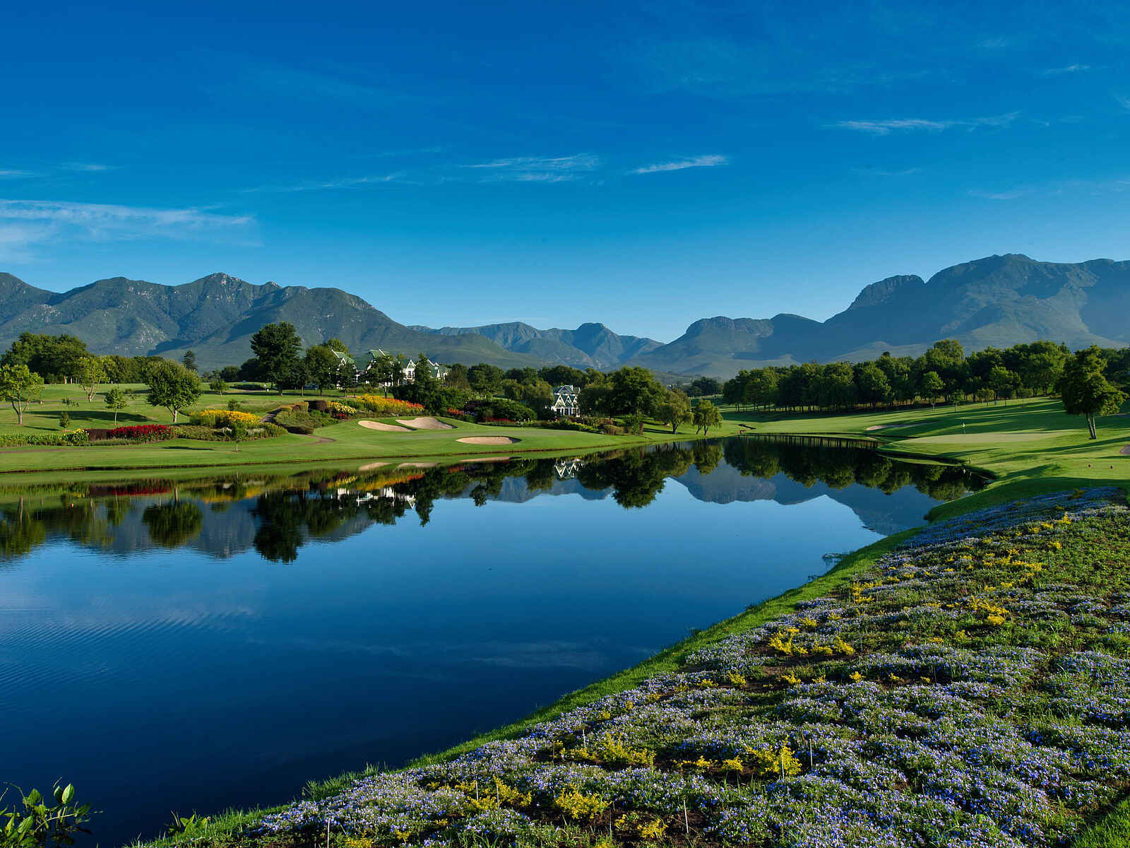 Fancourt Montagu Golfplatz: Wasserhindernis Fancourt Montagu Golfplatz: Wasserhindernis