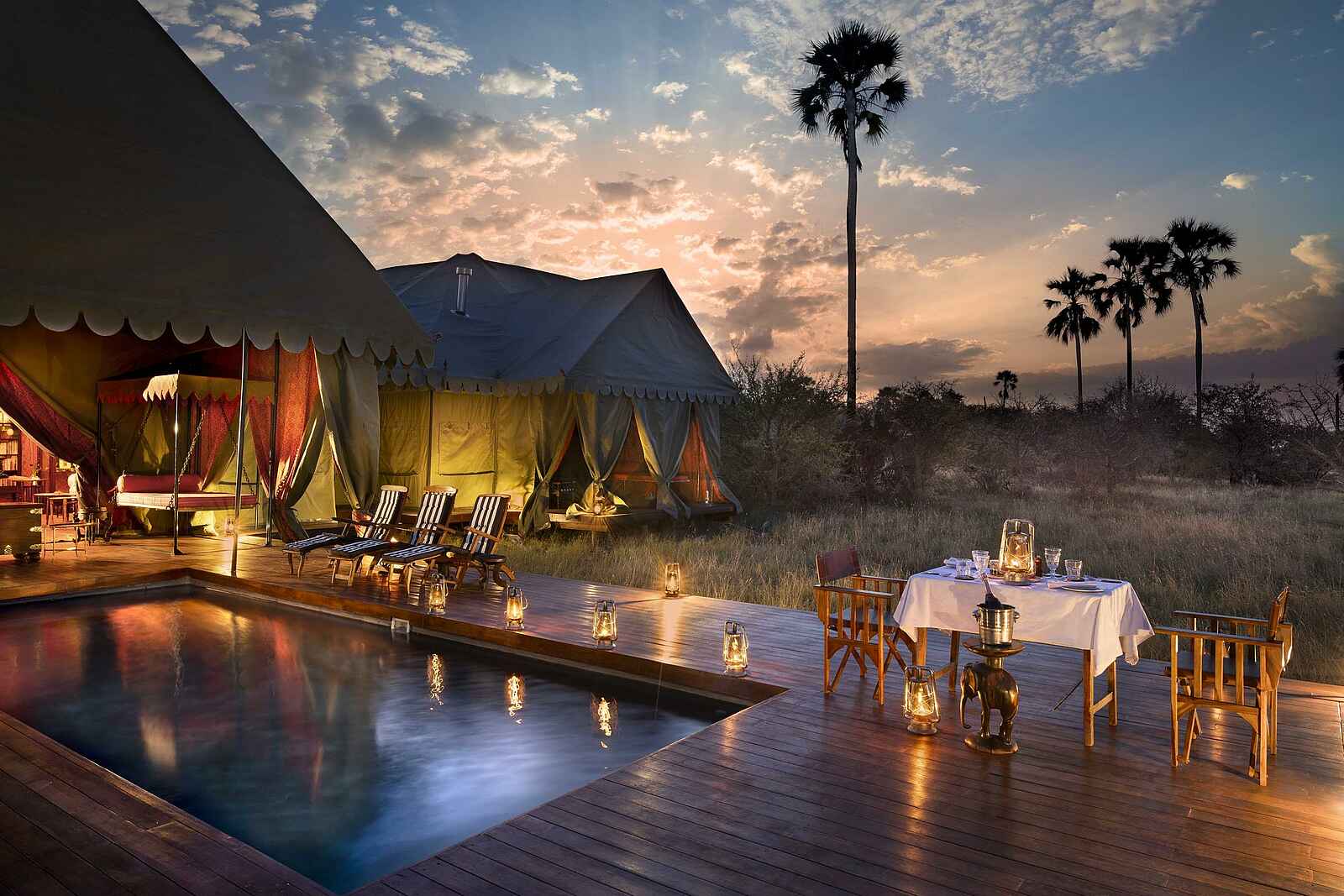 Jack´s Private Camp: Abendstimmung Jack´s Private Camp: Abendstimmung