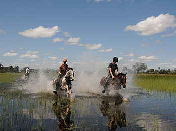 Macatoo Camp: Ausritt durchs Wasser