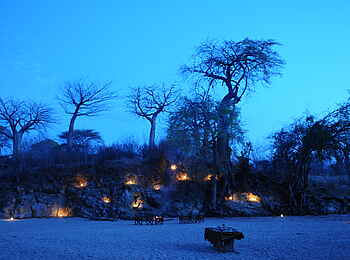Mwagusi Safari Camp: Bar am Fluss